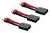 3-Pack of Adapters - Traxxas-type Female to Deans-type Male