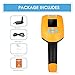 trohestar NS2203 Wireless Barcode Scanner 1D USB Handheld Bar Code Reader Laser Cordless Data Collector Portable Terminal Inventory Device (Yellow)