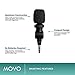 Movo Bundle Featuring The SmartMic Microphone with Lightning Dongle Clip for iPhone 7, iPhone 7 Plus, iPhone 8, iPhone X, XS, XS Max, 11, 11 Pro, and Other iOS Devices (Black)