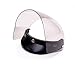 Universal 3 Snap Flip Up Visor Face Shield Lens for Open Face Motorcycle Helmets by MotorFansClub (LightSmoke, One Size)