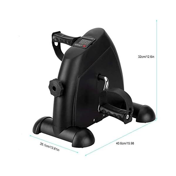 Mini-Exercise-Bike-Pedal-Exerciser-Arm-and-Leg-Cycle-Exercise-Bike-Adjustable-Resistance-with-LCD-Display-Black Mini Exercise Bike Pedal Exerciser Arm and Leg Cycle Exercise Bike Adjustable Resistance with LCD Display