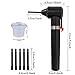 Tattoo Ink Mixer Machine - Yuelong Black Electric Tattoo Pigment Mixer Machine Makeup Eyebrow Color Ink Agitator Machine With 100 Mixing Sticks&100 Tattoo Caps for Microblading Tattooing Supplies