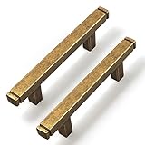 Goo-Ki Vintage Brass Drawer Handles 3 in