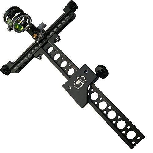 Archery Target Compound Bow Sight Single Pin Bow Sight with 4X Lens