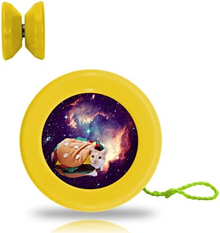 YO-YO Hamburger Cat In Space For Kids Puzzle Toys Responsive Narrow Ball C Bearing Strings