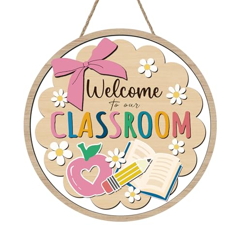 Bolisom Welcome to Our Classroom Front Door Sign, Back to School at Amazon