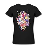 KaCo Undertale All Characters Heats Determination Leisure Women's T-Shirt Black Small