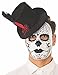 Rubie's Costume Co Unisex-AdultsDayofTheDeadMaskwithHat,AsShown,OneSize