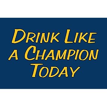 Amazon.com: Play Like A Champion Today Sign: Home &amp; Kitchen