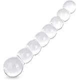 Glass Dildo, Crystal G Spot Stimulation Pleasure Wand Penis Anal Sex Toys for Couple Women Romi