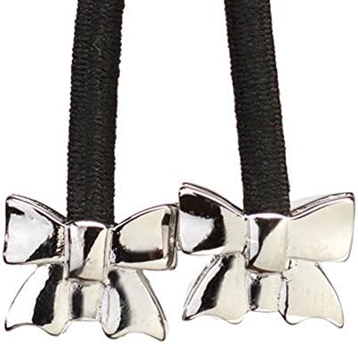 Pulleez Sliding Ponytail Holder Featuring Bow Charm