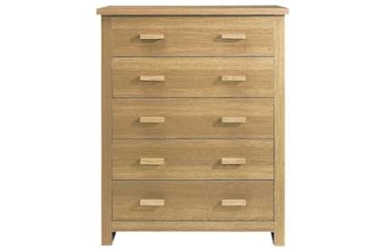 Winchester 5 Drawer Chest Oak Amazon Co Uk Kitchen Home