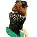 LOCOMO Women Floral See Through Back Sheer Long Sleeve Cardigan S-M FFJ003