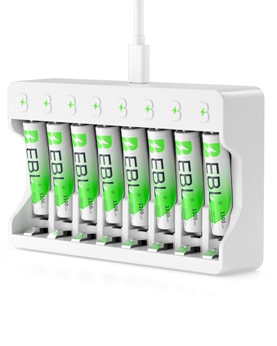 EBL AAA Rechargeable Batteries and Charger