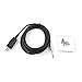 SiYear USB Guitar Cable -USB 2.0Interface Male to 6.35mm (1/4inch) TS Mono Electric Guitar Converter Cable, Studio Audio Cable Guitar Computer Connector Cord Adapter for Instruments Recording Singing