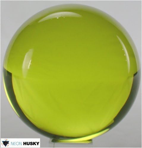 Colored Acrylic Ball - 90mm Lemon-Lime