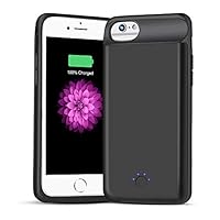 Battery Case for iPhone 6 6s, 5000mAh Portable Protective Charging Case Compatible with iPhone 6 6s(4.7 inch) Rechargeable Charger Case Extended Battery Pack