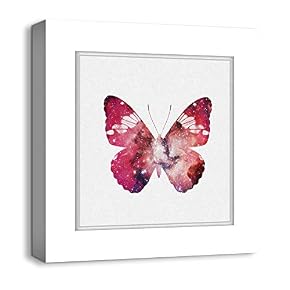 Canvas Wall Art Colorful Butterflies Photo...