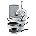 Farberware Designs Nonstick Cookware Pots and Pans Set, 16 Piece, White Marble