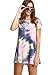 Romwe Women's Short Sleeve Summer Casual Tie Dye T-Shirt Dress Multicolor S