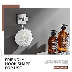 Angle Simple Bathroom Towel Hook Brushed
