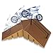 Tech Deck 20075297  - Build-A-Park - Flat Ramp Grind Rail (Brown) Customize Your Park By Building It Your Way!, Multi