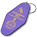 Chillkat Vintage Hotel Motel Keychain (Purple Dragonfly Inn)