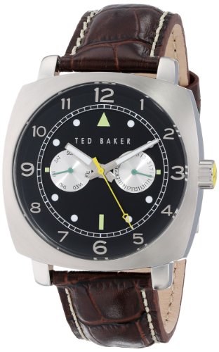 Ted Baker Men's TE1106 Sport Stainless Steel Watch with Leather Band