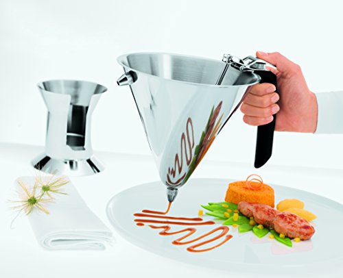 Rsle Stainless Steel Confectionary Funnel with Silicone Handle