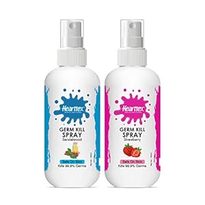 Hearttex Combo of 2 Germ Kill Spray HT1028, 100 ml (MultiFlavour, Combo of 2)