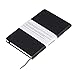 Dotted Bullet Grid Journal - Dot Grid Hard Cover Notebook, Size: 5''Ã—8.3'', A5, Black Hard Cover PU Leather, 144 Pages, 100gsm Premium Thick Paper with Fine Inner Pocket for School Office Supplies