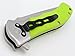 Ccanku C0555 Folding Knife, D2 Steel Blade G10 Handle EDC Knife for Outdoor,Hunting,Camping,Survival-Light Green … … … …
