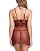 Avidlove Women Lace Babydoll Lingerie Mesh Chemise Nightie V-Neck Sleepwear S-XXL