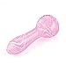 SZZX Pipe 4 inch Long,Handmade New Style Available Collection Pink Spiral Glass Tube (Pink Spiral)
