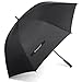 Bodyguard 60 Inch Automatic Open Golf Umbrella - Extra Large Canopy Umbrella 210T Dupont Teflon Coated Super Windproof and Waterproof Umbrella - Black