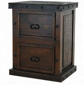 Amazon Com Granada Rustic 2 Drawer File Cabinet Fully Assembled