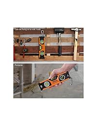 Techlite Tacklife MT L01 Nivel de torpedo magnético clásico de 7.9 in, nivel de haz de torpedo resistente a los golpes