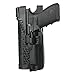 BLACKHAWK SERPA® Level 3 Light Bearing Duty Holster with Basket Weave Finish, Size 00, Black