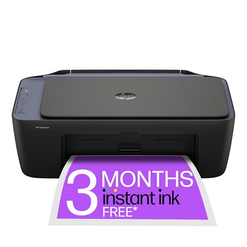 HP DeskJet 2921 All-in-One-Drucker, Farbe, kabellos, einfache Einrichtung und zuverlässiges WLAN, 3 Monate kostenlose Soforttinte enthalten, Drucken,