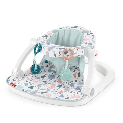 Fisher-Price Portable Baby Chair Sit-Me-Up Floor Seat With Developmental Toys &…