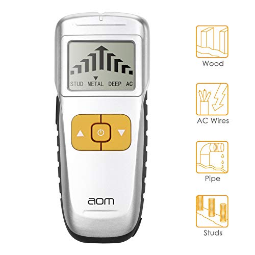 Stud Finder Wall Scanner, 4 in 1 Electric Stud Sensor Beam Finders Wall Detector Center Finding with HD LCD Display and Audio Alarm, Accurate and Fast Location for Studs/Wood/Metal/Live AC Wires - Thumbnail 7
