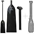 Z&J SPORT Dragon Boat Paddle Carbon Fiber, IDBF Approved Paddle with T Handle for Dragon Boat Paddler, Full Carbon Dragon Boat Paddles for Dragon Boat Team（46”）