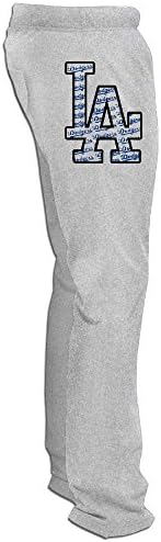 DHome Men's Workout Pants Los Angeles Of Dodger Ash 3X