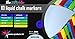 The Crafty Chalker,10 Premium Chalk Markers,Best for Art and Craft,8 Neon Liquid Colors + Black & White Pens,Blackboard Marker for Office Bistro Classroom, Erasable Non-Toxic Marker 100% Guarantee.