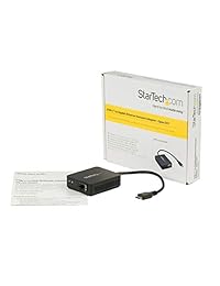 startech us1gc30sfp USB C a de fibra óptica convertidor, abierto SFP, 1000Base SX LX, Windows Mac Linux, USB adaptador Ethernet, USB adaptador de red