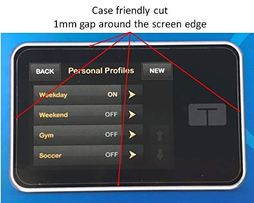 9H Flexible Glass Screen Protector for Tandem tSlim X2 and tFlex Insulin Pumps - Won't Crack or Chip - Anti-Scratch Anti-Fingerprint - 2 Pack