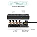 Nekteck Power Strip/Surge Protector Flat Wall Plug with 4 AC Outlets (Individually Controlled) 20W 2-Port USB Charger for iPhone, Samsung Galaxys, Nexus, Tablets, LG, More [4.8ft Cord, 4AC, 2 USB]
