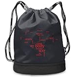 Address Verb Drawstring Backpack with Pocket