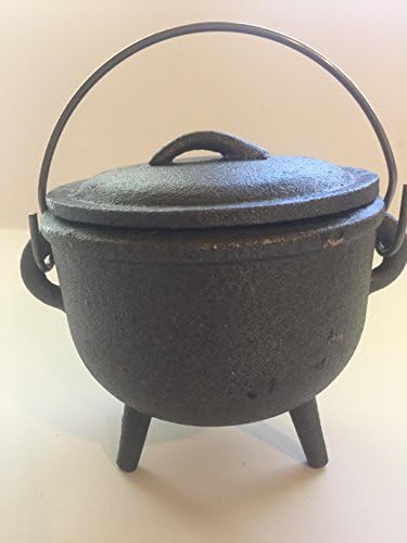 Plain Cast iron Cauldron with Cover 4 inch