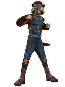 Rubie's Guardians of The Galaxy Vol. 2 Deluxe Muscle Chest Rocket Raccoon Costume, Large